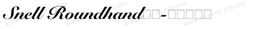 Snell Roundhand字体字体转换